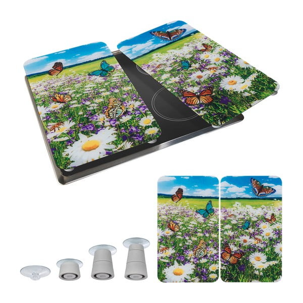 Kryty na sporák z tvrdeného skla v súprave 2 ks 52x30 cm Summer Meadow – Maximex-image-2