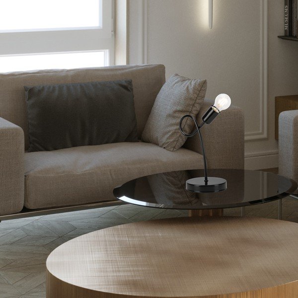 Čierna stolová lampa - LAMKUR-image-2