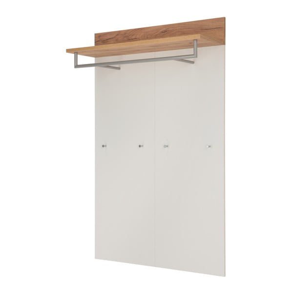 Biely/v prírodnej farbe vešiakový panel v dekore duba Topix – Germania-image-2