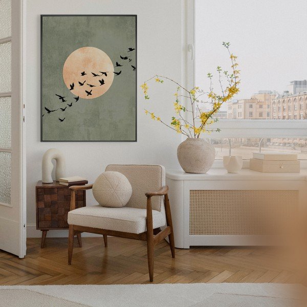 Tlačený obraz s rámom 60x80 cm Midnight Flight – Styler-image-4