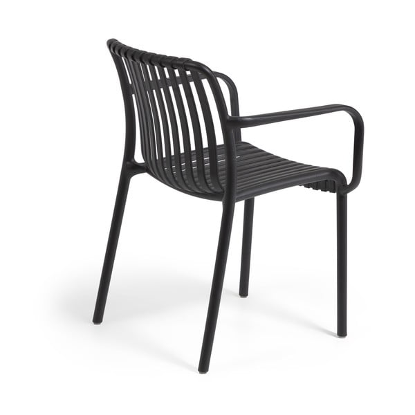 Čierna záhradná stolička Kave Home Isabellini-image-3