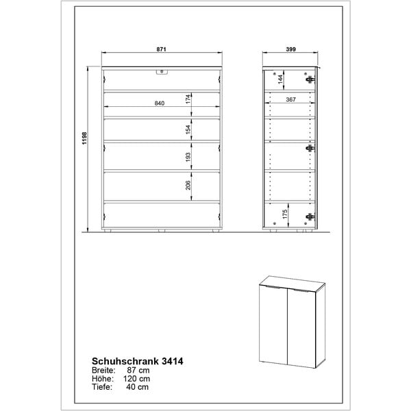 Sivá skrinka na topánky Genova - Germania-image-3