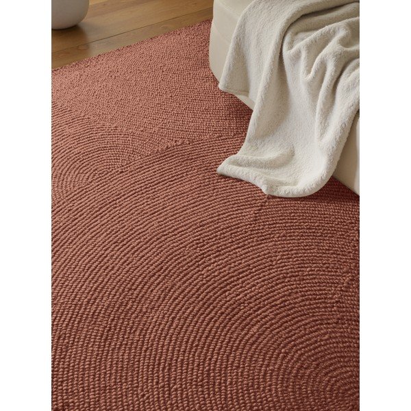 Ručne tkaný vlnený koberec v terakotovej farbe 200x300 cm Calmio – Hanse Home-image-2
