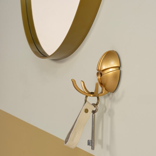 Nástenný plastový háčik v zlatej farbe Tick – Spinder Design-image-3