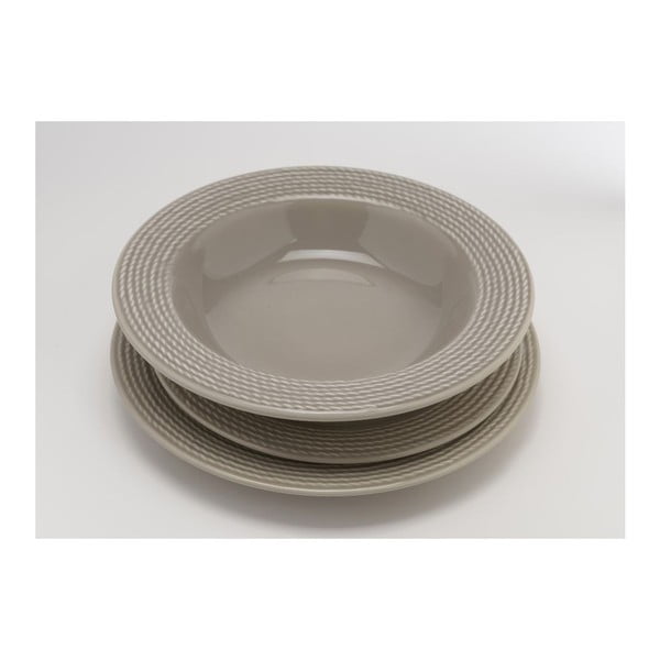 Dezertný tanier Taupe 25 cm (6 ks)-image-1