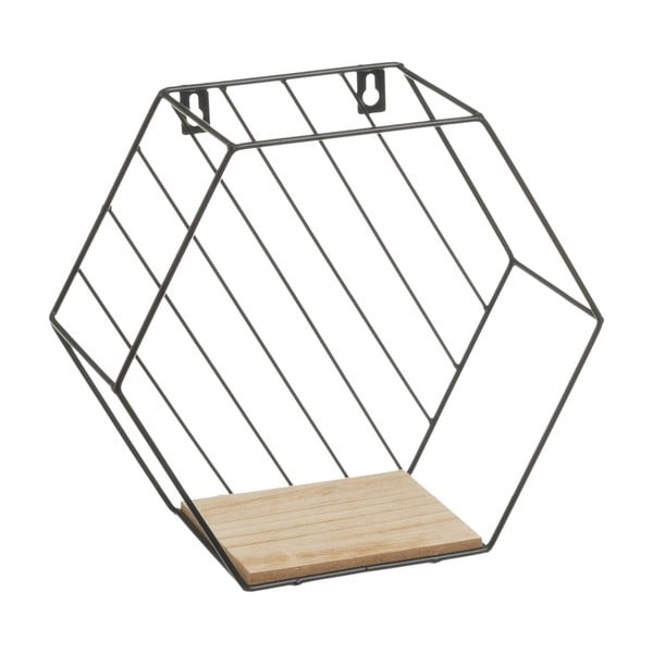 Čierne/v prírodnej farbe police v súprave 3 ks 31 cm – Casa Selección-image-1