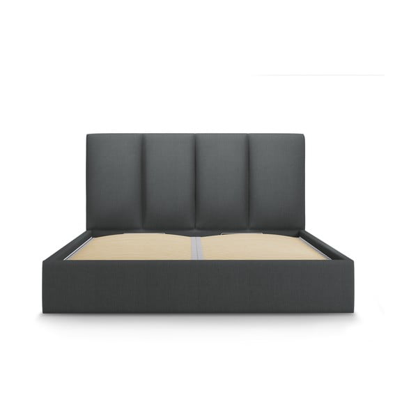 Tmavosivá dvojlôžková posteľ Mazzini Beds Juniper, 160 x 200 cm-image-2