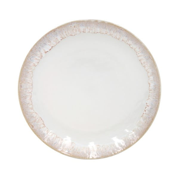 Biely dezertný tanier z kameniny Casafina Taormina, ⌀ 22 cm