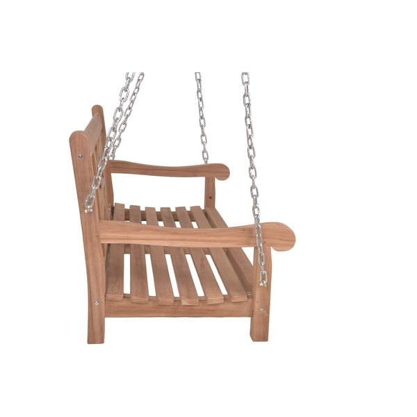 Drevená záhradná hojdačka v prírodnej farbe Latoa – Garden Pleasure-image-2