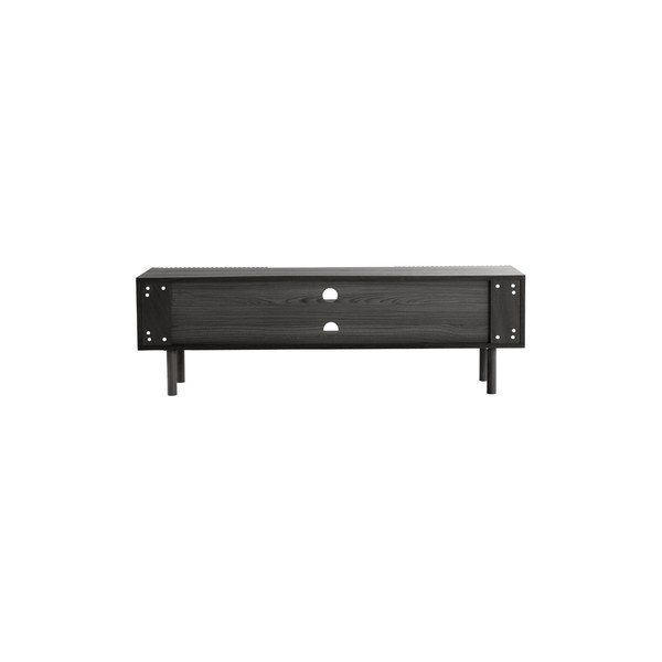 Čierny TV stolík v dekore jaseňa 160x50x43 cm Sion – Jotex-image-3