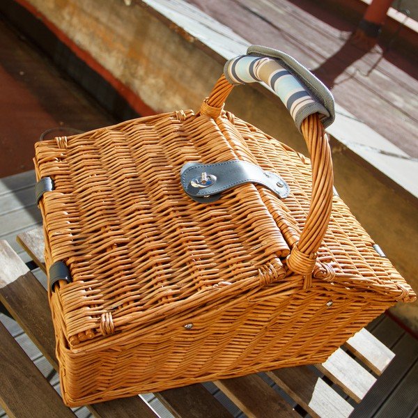 Piknikový set Wicker pre 4 ľudí-image-1