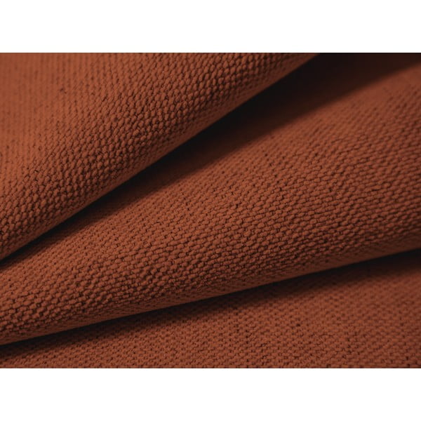 Čalúnená dvojlôžková posteľ s úložným priestorom s roštom 160x200 cm v tehlovej farbe Campi – Cosmopolitan Design-image-3