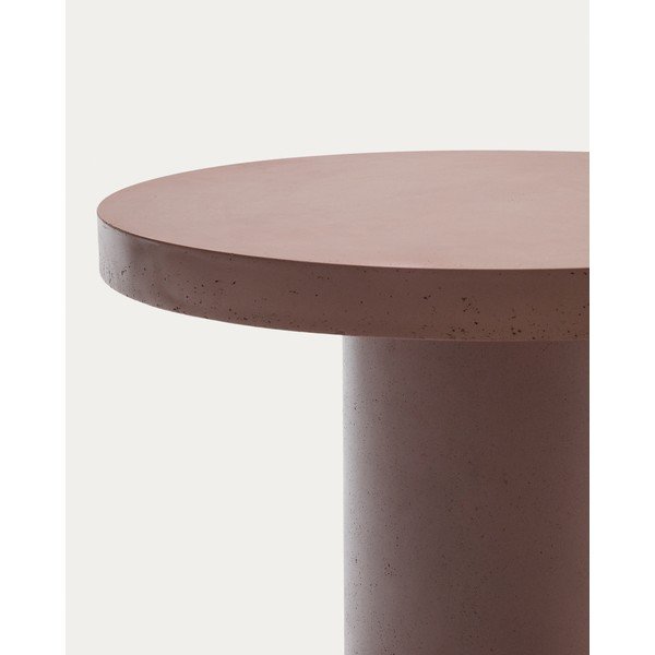 Betónový okrúhly záhradný jedálenský stôl ø 90 cm Aiguablava – Kave Home-image-3