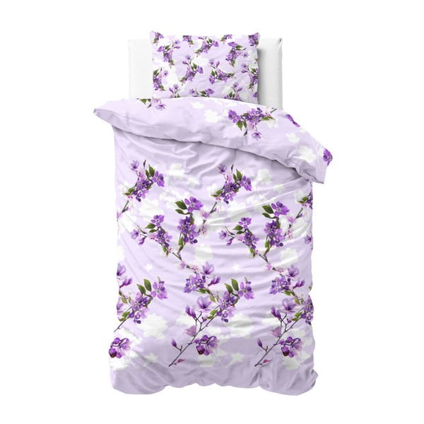 Bavlnené obliečky na jednolôžko Sleeptime Flower, 140 × 220 cm