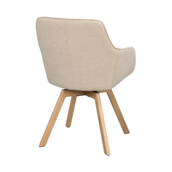 Béžové čalúnené jedálenské kreslá v súprave 2 ks Alison – Rowico-image-3