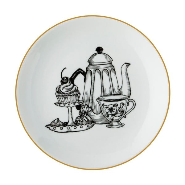 Porcelánový tanier Vivas Tea Time, Ø 23 cm