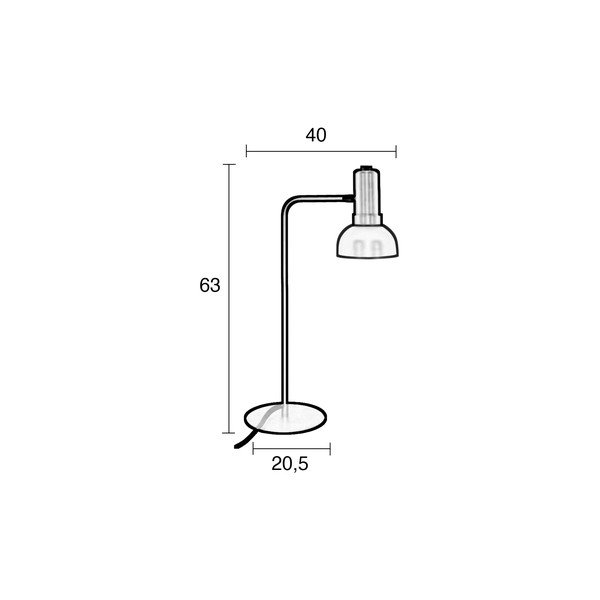 Sivo-ružová stolová lampa Zuiver Charlie-image-2