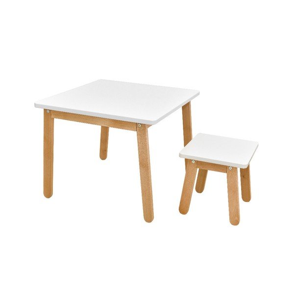 Biely detský stôl BELLAMY Woody-image-3
