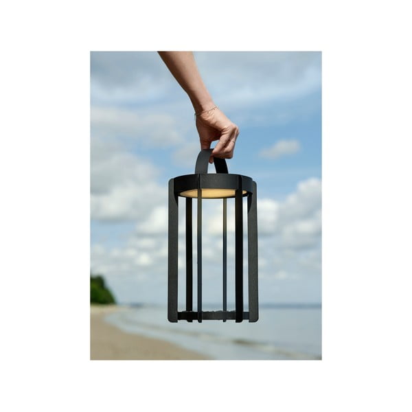 Čierny vonkajší LED lampáš na USB (výška 30 cm) Firefly – Zone-image-4