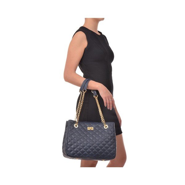 Modrá kožená kabelka Isabella Rhea Magnum Blue Jeans-image-1