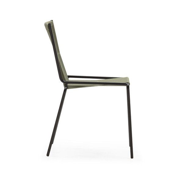 Zelené kovové stohovateľné jedálenské stoličky v súprave 2 ks Emily – Marckeric-image-4