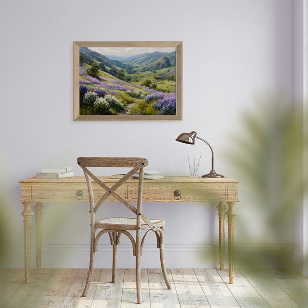 Tlačený obraz s rámom 75x56 cm Violet Hills – Styler-image-2