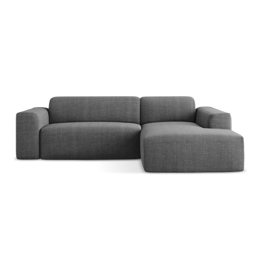 Sivá rohová pohovka (pravý roh/s leňoškou) Keli – Makamii