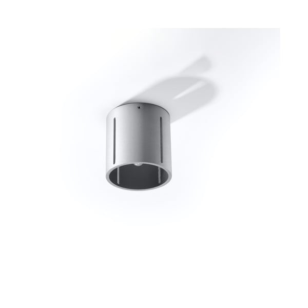 Sivé stropné svietidlo s kovovým tienidlom Vulco – Nice Lamps