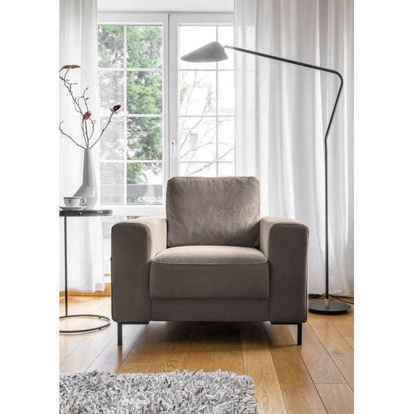 Hnedé menčestrové kreslo Lofty Lilly – Miuform-image-1