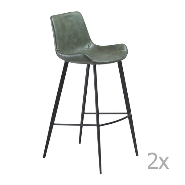 Sada 2 zelených barových stoličiek DAN– FORM Hype