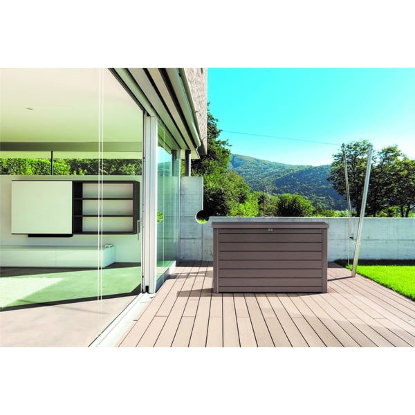 Hnedý plastový záhradný úložný box Ontario – Keter-image-2