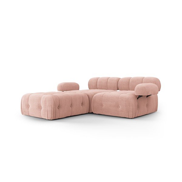 Svetloružová rohová pohovka Ferento – Cosmopolitan Design-image-1