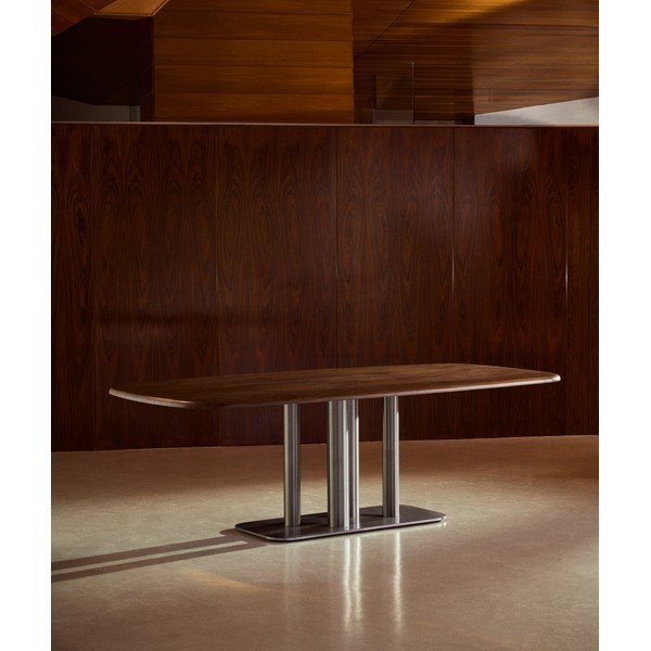Jedálenský stôl v dekore orecha 110x220 cm Melvar – Kave Home-image-1