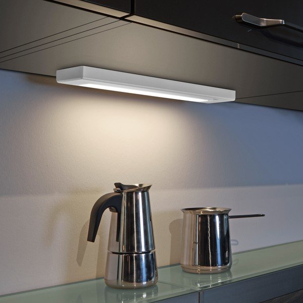 Biele LED nástenné svietidlo (dĺžka 34 cm) Alino - Trio-image-1