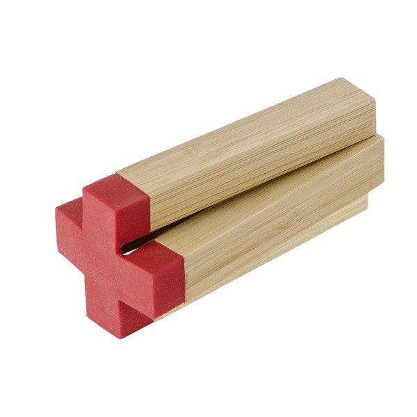 Bambusová podložka pod hrniec Wenko Cross Red-image-2