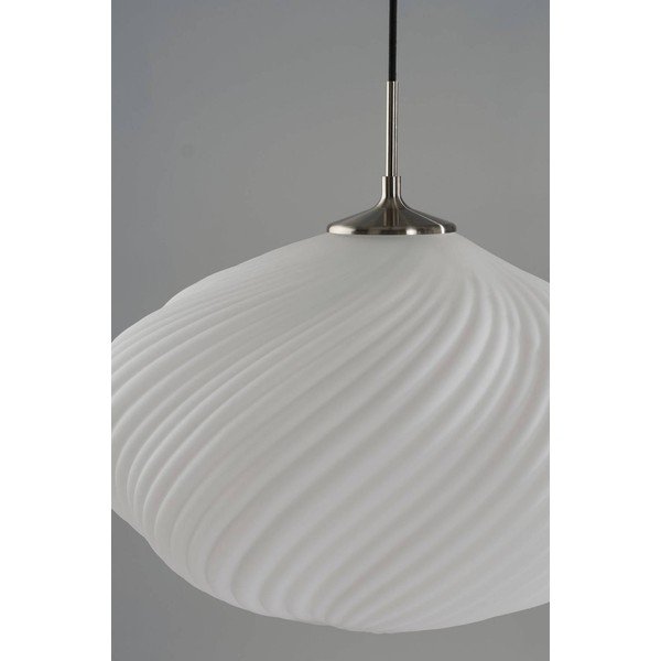 Biele/v striebornej farbe so stmievačom závesné svietidlo z opálového skla ø 50 cm Meringue – Jotex-image-4