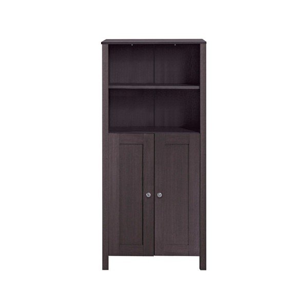 Tmavohnedá drevená skrinka Støraa Jenny, šírka 60 cm-image-1