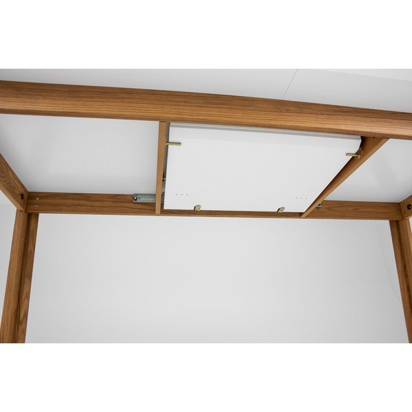 Biely rozkládací jedálenský stôl v dekore dubového dreva Tenzo Profil-image-4