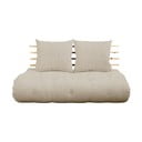 Rozkladacia pohovka s ľanovým poťahom Karup Design Shin Sano Natural/Linen