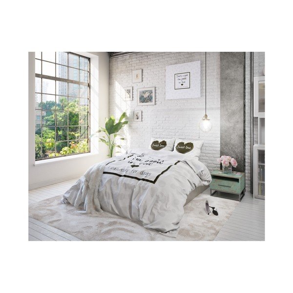 Obliečky z mikroperkálu Sleeptime In Bed, 200 x 220 cm-image-3