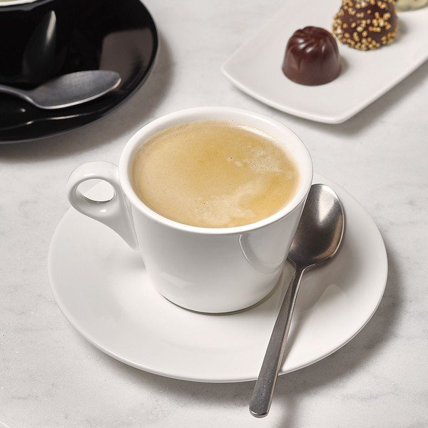 Biela porcelánová šálka na espresso 80 ml Barista – BonBistro-image-1