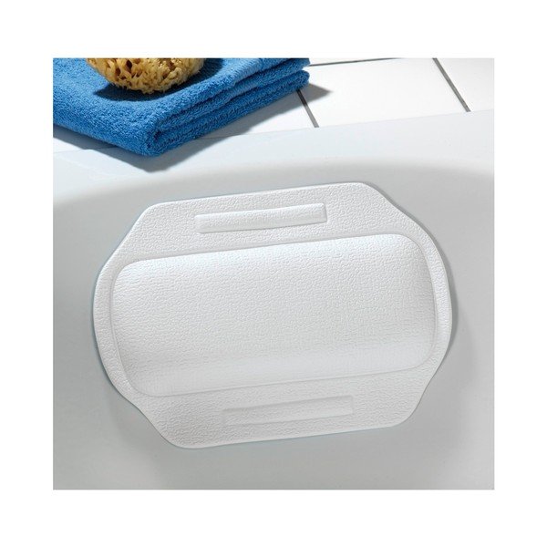 Biely prísavný vankúš do vane, 34,5 × 24 cm-image-1