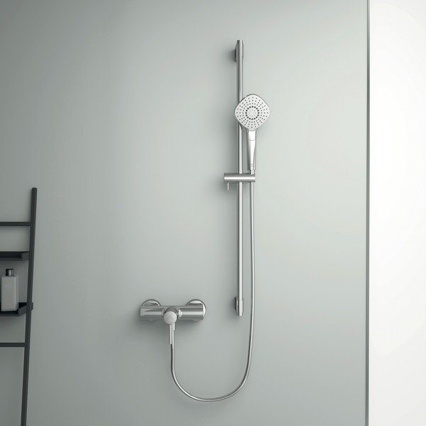 Sprchová nástenná batéria v lesklo striebornej farbe Ceraline – Ideal Standard-image-3