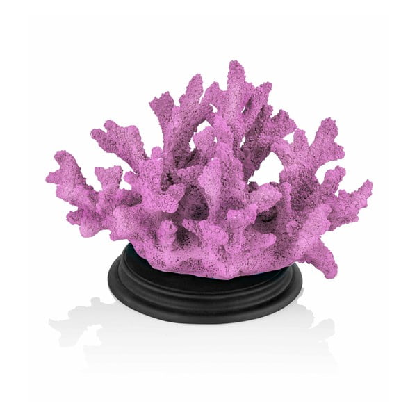 Fialová dekoratívna soška korálu The Mia Coral, 27 x 17 cm
