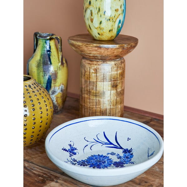 Modrá/béžová terakotová misa ø 41 cm Aleni – Bloomingville-image-1