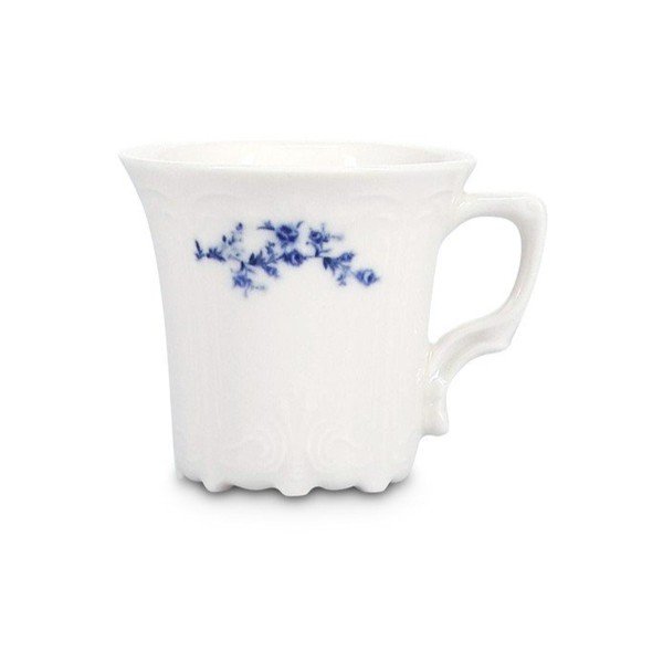 Biela/modrá porcelánová šálka na espresso 110 ml Retro – BonBistro