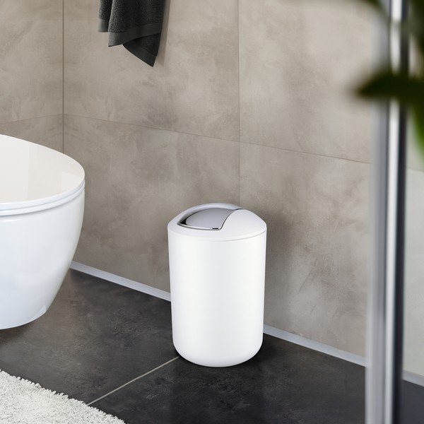 Biely plastový odpadkový kôš 6,5 l Brasil – Wenko-image-1