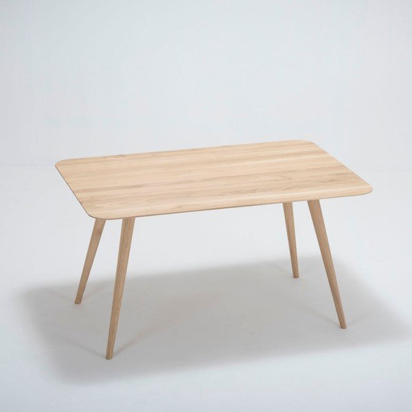 Jedálenský stôl z dubového dreva Gazzda Stafa, 140 x 90 cm-image-1