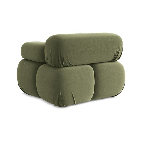 Svetlozelený zamatový modul pohovky (pravý roh) Lokua – Makamii-image-4