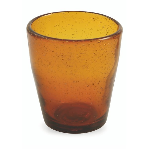 Sada 6 oranžových pohárov z fúkaného skla Villa d'Este Cancun